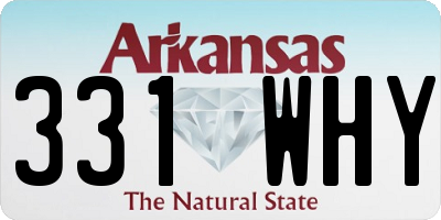 AR license plate 331WHY