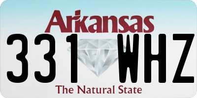 AR license plate 331WHZ