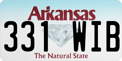 AR license plate 331WIB