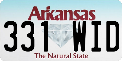 AR license plate 331WID