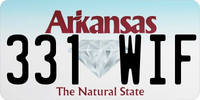 AR license plate 331WIF