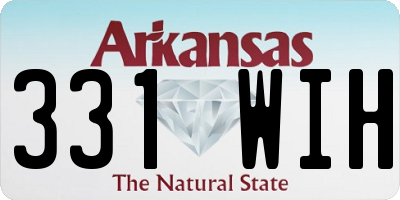 AR license plate 331WIH
