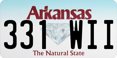 AR license plate 331WII