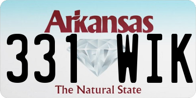 AR license plate 331WIK