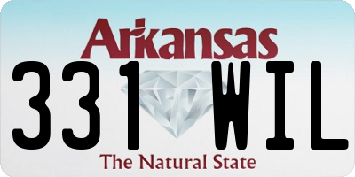 AR license plate 331WIL