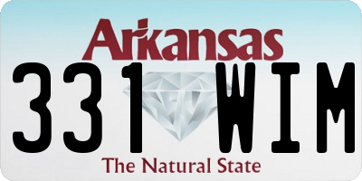 AR license plate 331WIM
