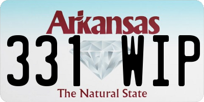 AR license plate 331WIP