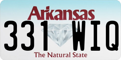 AR license plate 331WIQ