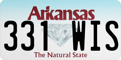 AR license plate 331WIS