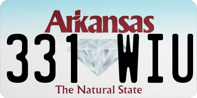 AR license plate 331WIU