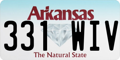 AR license plate 331WIV