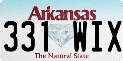 AR license plate 331WIX