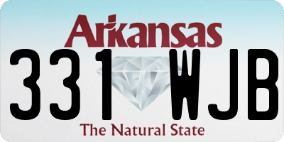 AR license plate 331WJB