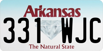 AR license plate 331WJC