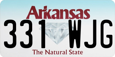 AR license plate 331WJG