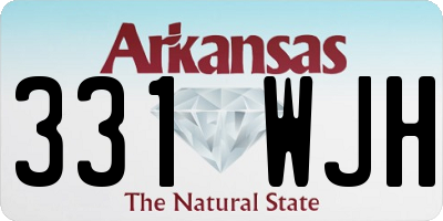 AR license plate 331WJH