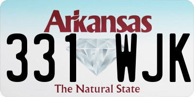 AR license plate 331WJK