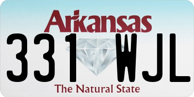 AR license plate 331WJL