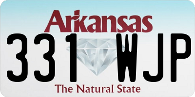 AR license plate 331WJP