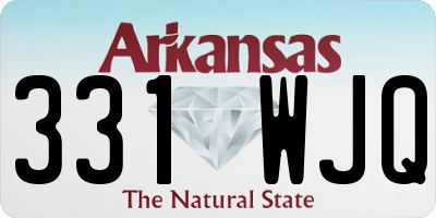 AR license plate 331WJQ