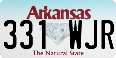 AR license plate 331WJR