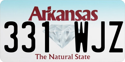 AR license plate 331WJZ