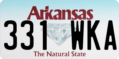 AR license plate 331WKA