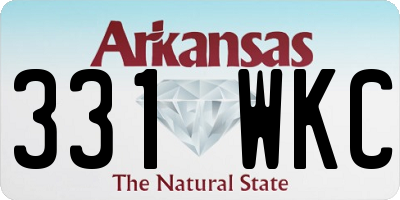 AR license plate 331WKC
