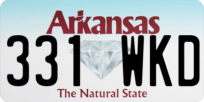 AR license plate 331WKD