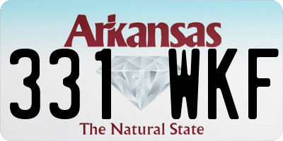 AR license plate 331WKF