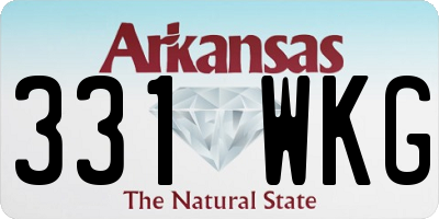 AR license plate 331WKG