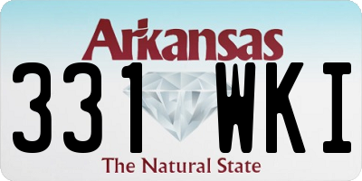AR license plate 331WKI