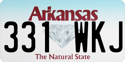 AR license plate 331WKJ