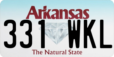 AR license plate 331WKL