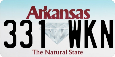 AR license plate 331WKN