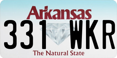 AR license plate 331WKR