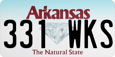 AR license plate 331WKS