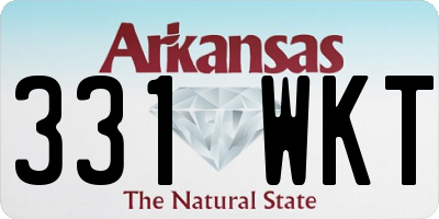 AR license plate 331WKT
