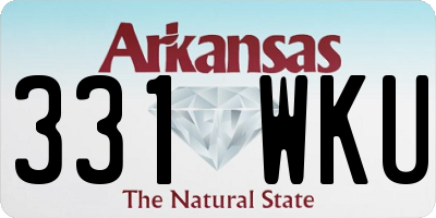 AR license plate 331WKU