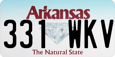 AR license plate 331WKV