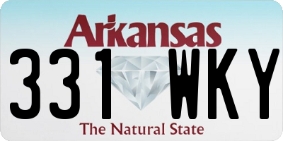 AR license plate 331WKY