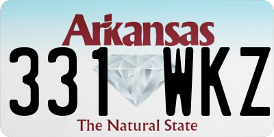AR license plate 331WKZ