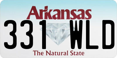 AR license plate 331WLD