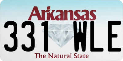AR license plate 331WLE
