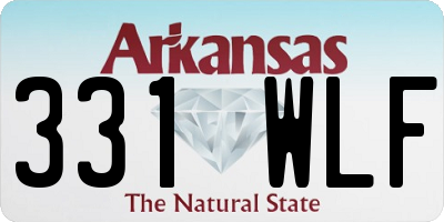 AR license plate 331WLF