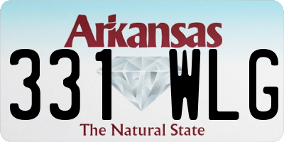 AR license plate 331WLG