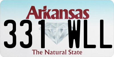 AR license plate 331WLL