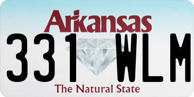 AR license plate 331WLM