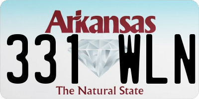 AR license plate 331WLN