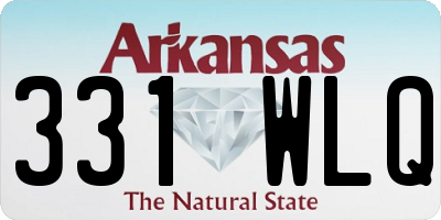 AR license plate 331WLQ